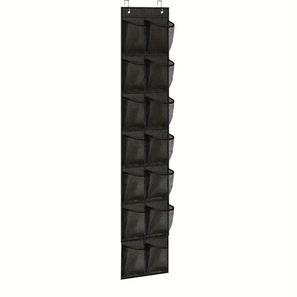 14/24/40 Grids Over The Door Shoe Rack  Mesh Pockets Hanging Shoe Organizer For Closet Hanging Shoe Rack Holder