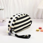 Women's Striped Beach Clutch Bag Versatile Small Woven Crochet Handbags Purses Knitting Dumpling Clutch Casual Bag