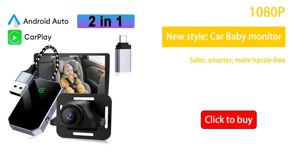 2in1 Wireless Carplay Adapter For iPhone android auto apple Wireless Carplay Mini USB Ai Box Carplay For Toyota Volvo Hyundai