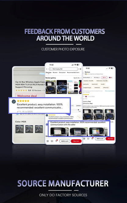 Car Ai Box Wireless Apple Carplay Android Auto For Acura YD3 MDX RDX TLX ILX RLX Honda Odyssey Original Screen Support Mirroring