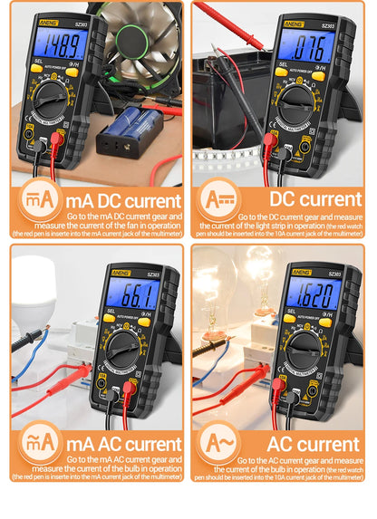 ANENG Digital Multimeter Professional Tester SZ303 AC/DC Voltage Resistance High Precision Professional Electrical Detection Too