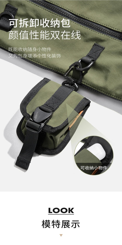 MOYYI INS Korean Style Men Messenger Bags Women Travel Casual Large Hobo Bag Waterproof Nylon Laptop Crossbody Shoulder Bag