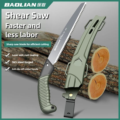 BAOLIAN Hand Saw , Japanese Style Saw, Tree Sawing Tool , Garden Logging Tool , Woodworking Saw , Household Small Handheld Tool