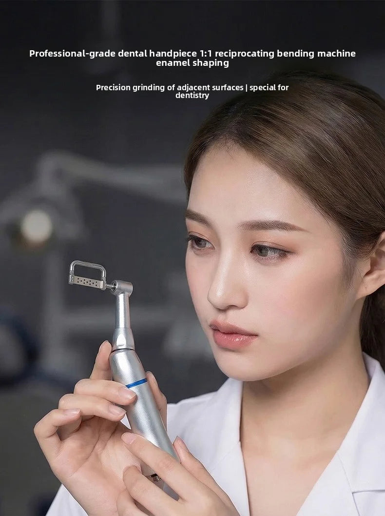 Dental 1∶1 Contra Angle Handpiece Orthodontic IPR System Interproximal Enamel Reduction Reciprocating Stripping Kit with Stri