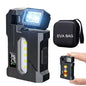 COB+XPE Dual Light Flashlight, 1200LM Adjustable Head with Magne t& Clip,USB Rechargeable Mini Work Light for Camping Hiking EDC