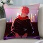 J-Jujutsu Kaisen Ryomen SukunaS Pillow Case Short Plush Pillow Covers Sofa Decor Gift Home Double-sided Printing Cushion Cover