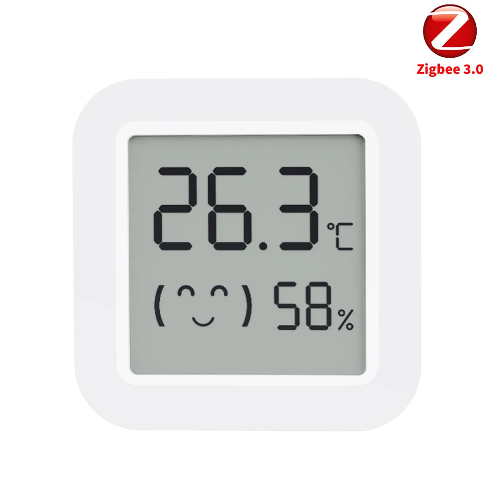 Tuya Zigbee Temperature Humidity Sensor Mini Screen Thermometer For Smart Home Automation Work with Google Home Alexa