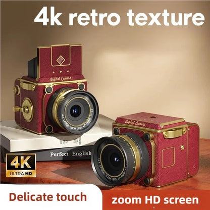 Retro CCD Digital Camera Portable Mini Camera Student Graduation Photo Zoom High-definition Digital Camera Travel Photography