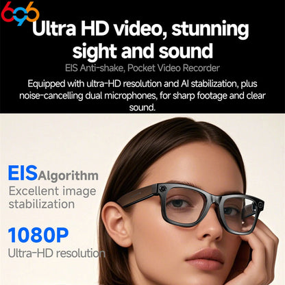 Smart Glasses With 800W Intelligent Translation Al Voice Wake-up Intelligent Q&A Interaction Call Noise Reduction EIS Anti Shake