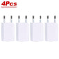 1-5Pcs Universal 5V 1A EU Plug USB Home Travel Mobile Phone Charger For Samsung Xiaomi Redmi  Huawei Charger Power Wall Adapter