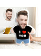 Newly Designed Personalized Photo Pillow with Face and Body Design, Perfect Gift for Couples, Boyfriends, Girlfriends