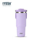 Tyeso 600ML Vacuum Flasks Handle Coffee Mug 304 Stainless Steel Ice Cup Car Bottle Hot Cold Retention Drinkware for Outdoor