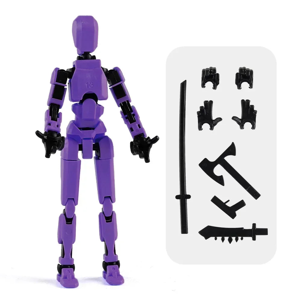 13 Action Figure Titan Multi-Jointed Movable Shapeshift Robot T13 Action Mannequin Character and Dog Figure Toys gifts for kids