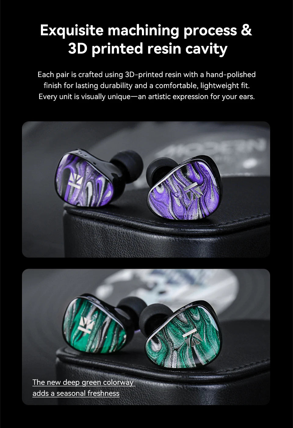 KBEAR Alkaid KB03 1DD+1BA+1Bone Conduction Hybrid IEM HiFi Earphones Beryllium-Coated Dynamic 3D Printed Resin Cavity Wired Headphones for Audiophile & Gaming