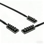 1 to 5 PWM Fan Hub PC CPU Cooling 4PIN Fan Power Cable Hub Adapter Sleeved Case Splitter for Computer Cooler Case Fans