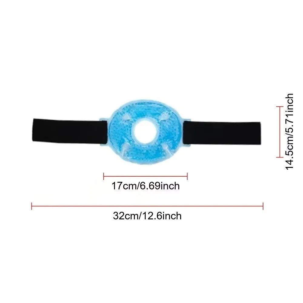 Reusable Soft Gel Ice Compress Strap Cold Soft Gel Bead PVC Skin-friendly Hot Cold Gel Ice Pad Adjustable Strap