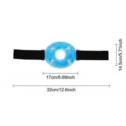 Reusable Soft Gel Ice Compress Strap Cold Soft Gel Bead PVC Skin-friendly Hot Cold Gel Ice Pad Adjustable Strap