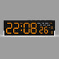 LED Digital Alarm Clock Temperature Week 2 Alarms Ambient Light Brightness Adjustment Bedside Electronic Table Clock USB Powered