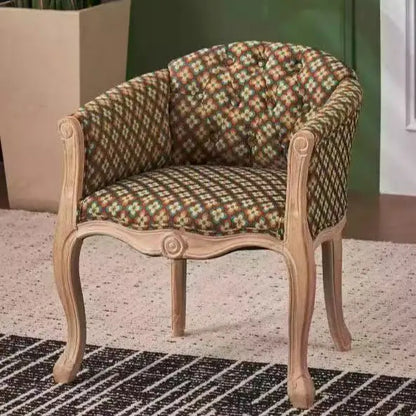 Leisure Sofa Chair, Solid Wood Antique Dining Chair, European Hotel Dining Chair, Living Room Leisure Sofa,Support Customization