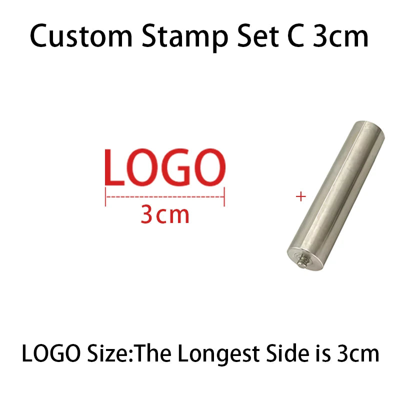 Personalized Leather Stamp Custom Logo Branding Iron Stamps Heating Brass Embosser Seals DIY Wood Cake Hamburger Craft Handmade