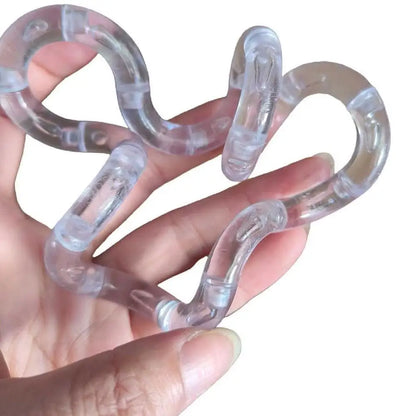 Deformable Rope Fidget Toy Deformation Rope Knot Pressure Stress Relief Toys Rrainbow Color Anti Stress Deformation Rope Knot