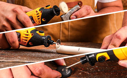 DEKO 220v Rotary Tool Kit Power Hand Rotary Tools Mini for Wood/Metal, Electric Grinder Drill Machine