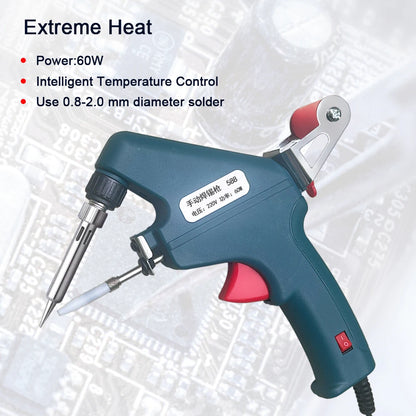 Electric Soldering Iron Gun Hand-held Internal Heating Soldering Iron Automatically Send Tin Gun Soldering Welding Repair Tool