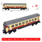Vintage Dual Cab Train MOC Blocks, Detailed Retro Railway Locomotive, Educational DIY Toy for Train Fans, No Paper Manual