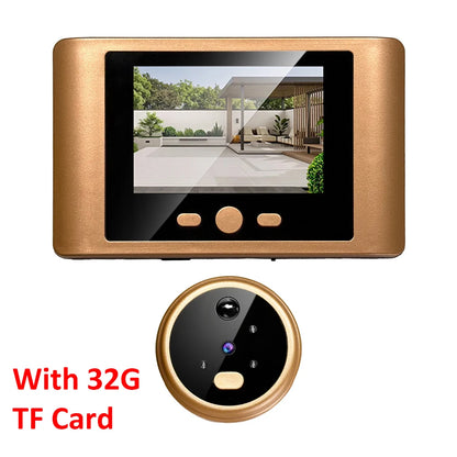 2.8" LCD Screen IR Night vison PIR Motion Detection Digital Electronic Viewer Bell Door Peephole HD Camera Photo Video Recording