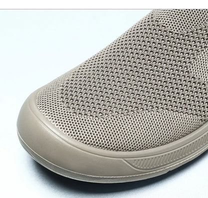 Men's Breathable Mesh Canvas Slip-On Shoes Anti-Odor Lightweight Soft Sole Casual Loafers Male Sneakers Summer cotton shoes