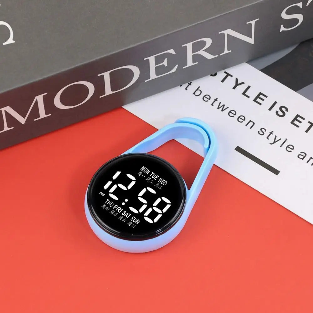 LED Electronic Hanging Watch Portable Digital Display Pocket Watch Pocket Style Waterproof Luminous Pocket Watch