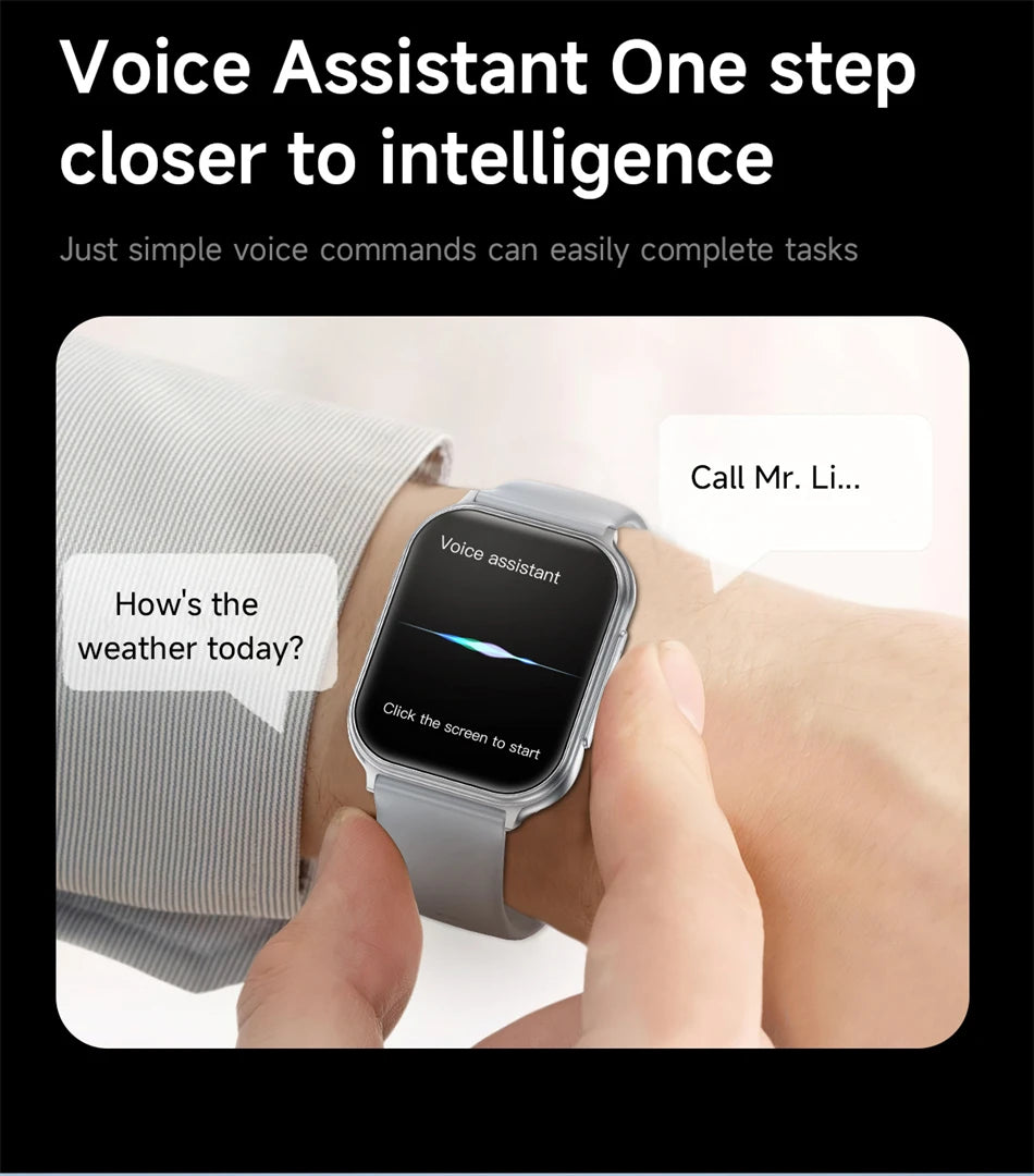 1.83" Smart Watch Sleep Heart Rate Monitor BT Call Messages Notifications Sports Fitness Tracker Watch for Women Men Android iOS