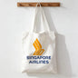 Singapore Airlines Storage Bags Handbag Women Casual Underarm Top Handle Bag Lady Shopping Travel Bags