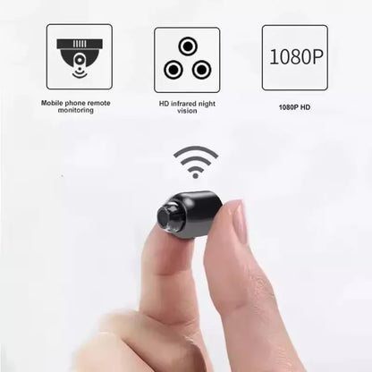Mini kamera WiFi 1080P HD, wewnętrzna kamera bezpieczeństwa z noktowizorem, dwukierunkowym audio, do monitorowania dzieci i zwierząt domowych