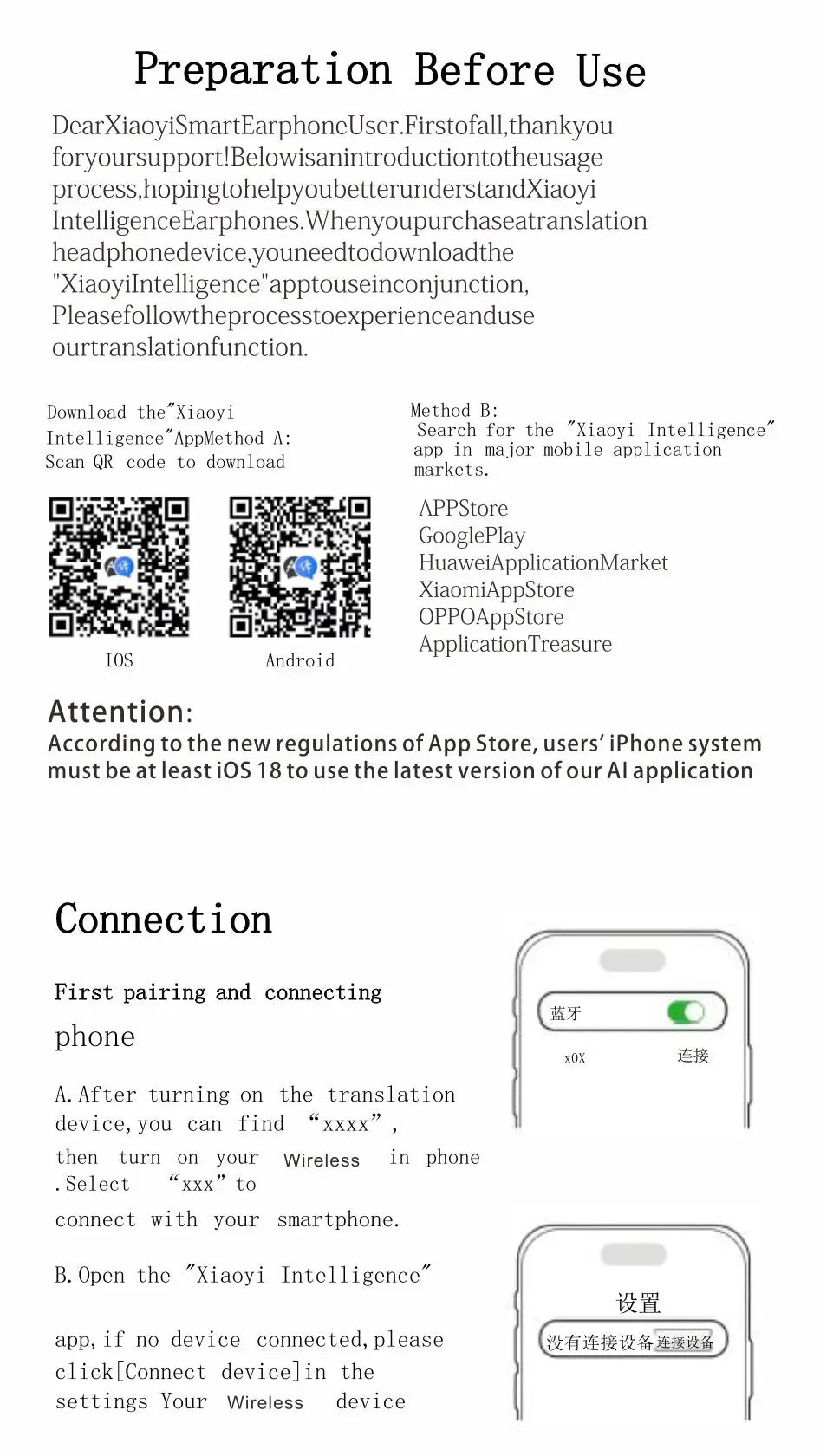 AI Translator Bluetooth Earbuds, LCD Touch Screen TWS Headset with Noise Reduction & Noise Canceling, Wireless Travel Headphones