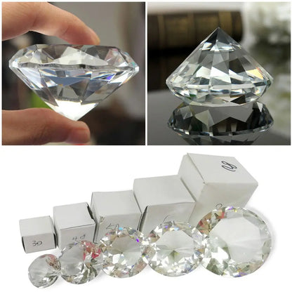 Clear Crystal Big Glass Diamond Party Large Romantic Diamond Decoration Proposal Home Decoration Ornaments Crafts Gifts