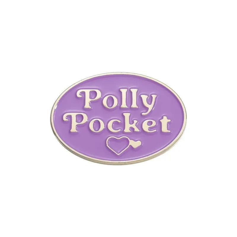 Polly Pocket Pendant Keychain Vintage Micro Playset Collectible Toy For Women Backpack Jacket Hat Fashion Accessory