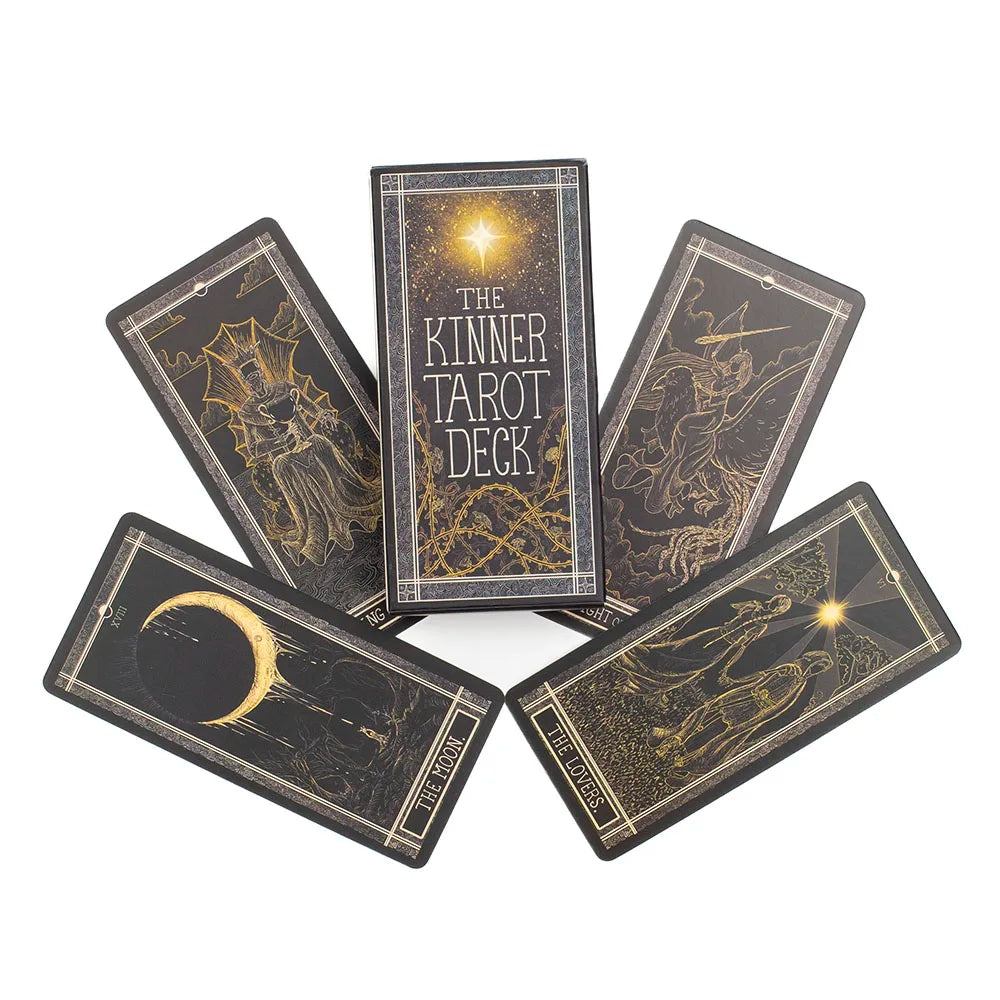 The Kinner Tarot Deck 11.3*5.5CM English Version  Board Game with 78 Cards for Beginners and Enthusiasts