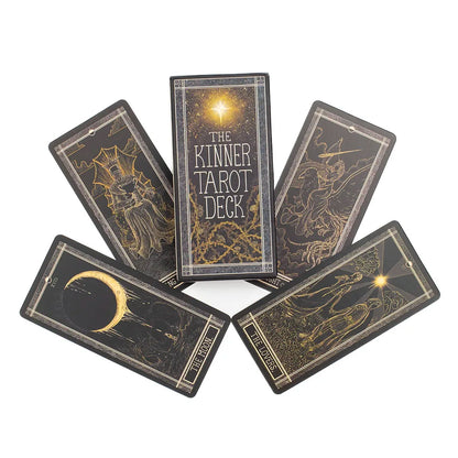 The Kinner Tarot Deck 11.3*5.5CM English Version  Board Game with 78 Cards for Beginners and Enthusiasts