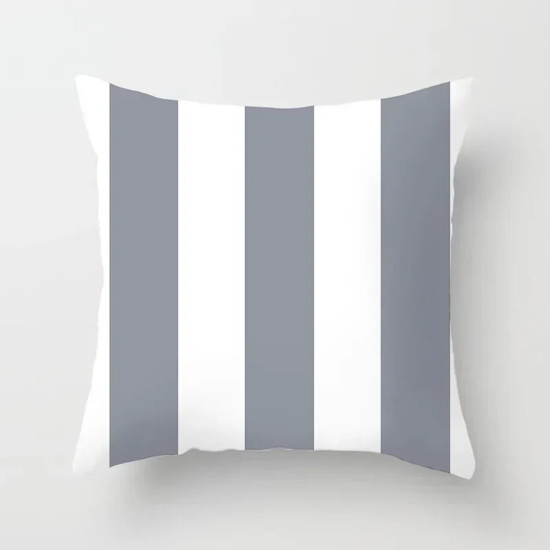 European Gray Pillowcase Geometric Pillow Cover Sofa Cushion Cover Garden Throw Pillows Hotel Outdoor Cushions car Chair 45X45cm