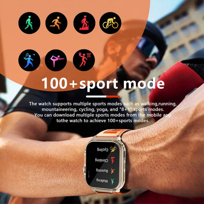 LIGE 600mAh high-Capacity Smart Watch Ultra Watch Men Bluetooth Call TWS Local Music Smartwatch Sport IP68 Waterproof Watches