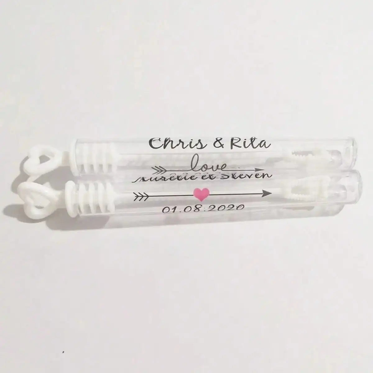 100 Wedding Bubble Tags Bubble Stick Transparent Tags, Wedding Stickers, Transparent Tags, Custom Names and Dates