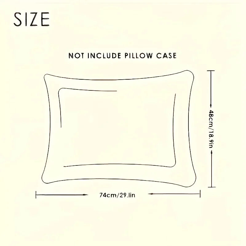 1pc 48x74cm Twisted Hotel Star Home Use Pillow Core - Soft Supportive Bed Pillows,Suitable For Dormitory Single Bed Pillow Cores