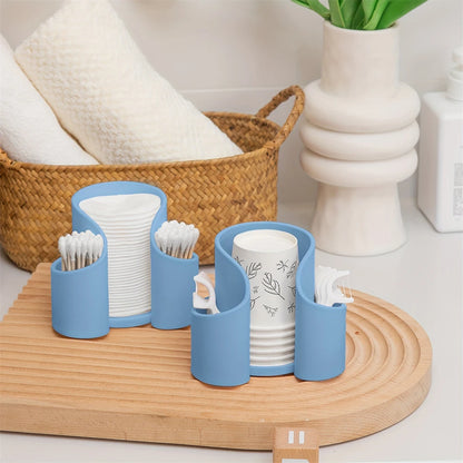 1pc Cotton Pad Storage Travel Desktop Dispenser Case Safe And Tasteless Vanity Makeup Organizer For Floss Cotton Pads And Cups