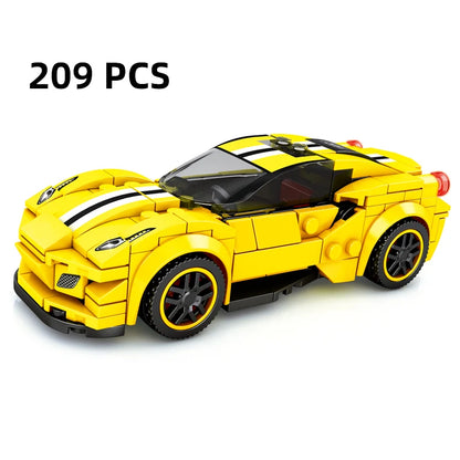 City Speed Racing MOC Car Sports Building Blocks Bricks Classic Rally sport Super Racer Vehicles Christmas gift Technical toys