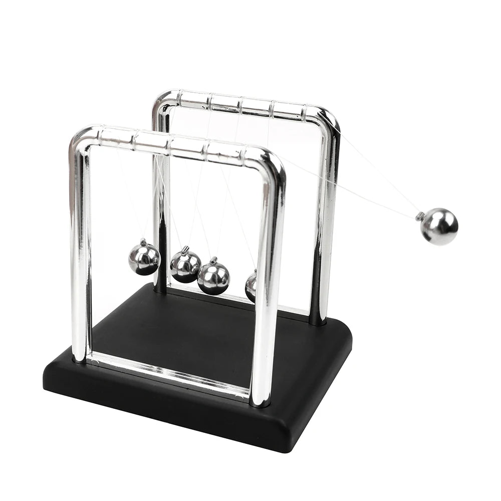 Physics Science Pendulum Steel Balance Ball Newton Ball Desk Table Decor Metal Pendulum Ball Newton's Cradle