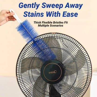 Bendable Fan Duster Ultra Fine Bristles Long Handle Cleaning Tool For Air Conditioner Furniture Shutter Car