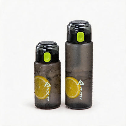 18.6/25.36oz Sports Water Bottle with Time Marker Portable Leak-Proof Tritan Cup for Outdoor Activities Fitness Hydration Bottle