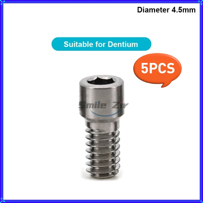 5PCS Dental Bridge Ti Screws  M1.4 Osstem Regular Mini Multi Unit Screw Adin Dentium ITI Anthogyr Dental Implant MUA Screws