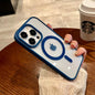 Luxury Transparent Magnetic Case For iPhone 16 15 14 13 12 11 Pro Max Plus For Magsafe Wireless Charge Shockproof Bumper Cover